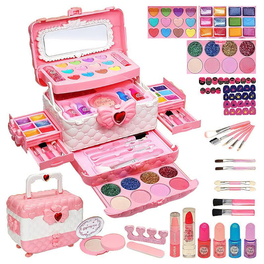 Makeup Kit for Girls Realistic Set with Washable Cosmetics, Ages 3–12 - Babies Mall