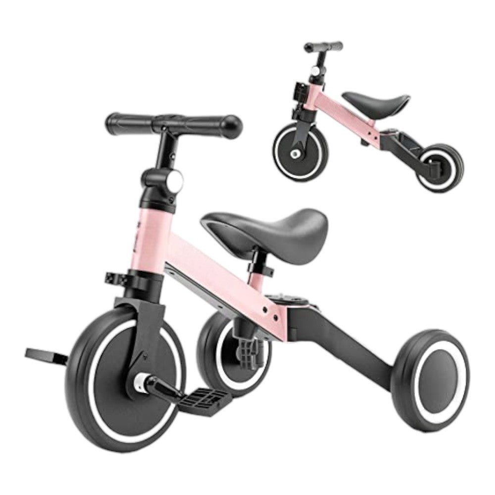 3 - in - 1 Adjustable Toddler Tricycle with Removable Pedals & Seat - Babies Mall