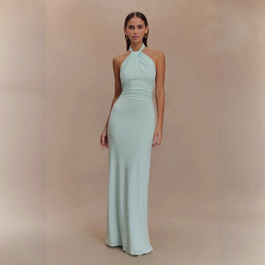 Bare Back Maxi Dress with Bodycon Fit