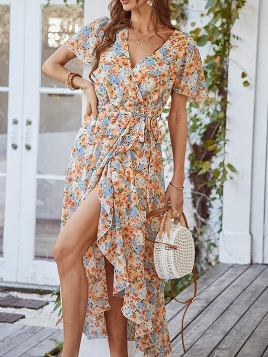 Printed Flowy Dress