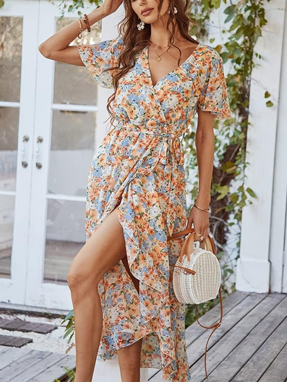 Printed Flowy Dress