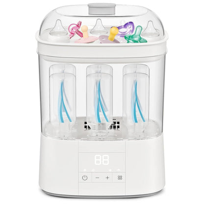 Baby Bottle Sterilizer with Drying, 48H Storage & Bottle Washer - Babies Mall