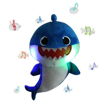 Baby Shark Plush Toy with Lights and Full Song Sound Effects 12in - Babies Mall