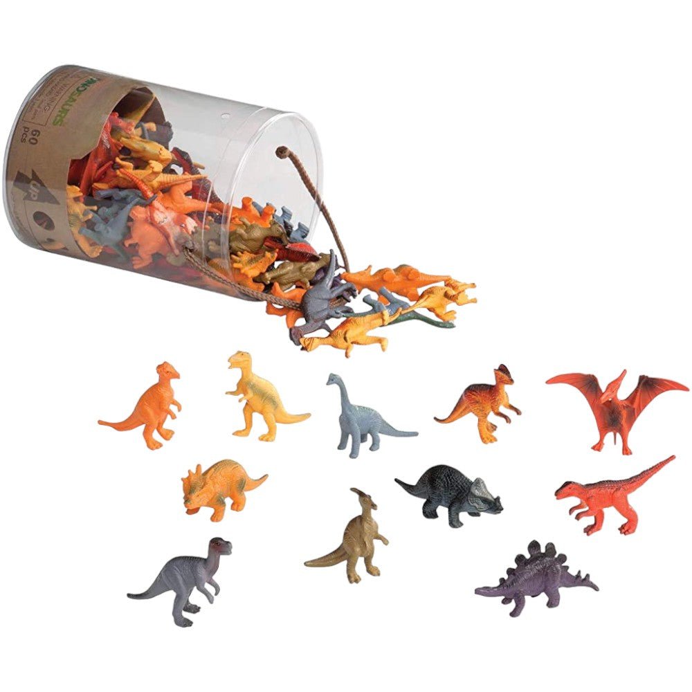 Dinosaur Figurines - Explore Prehistoric Worlds in Miniature Set of 60 - Babies Mall