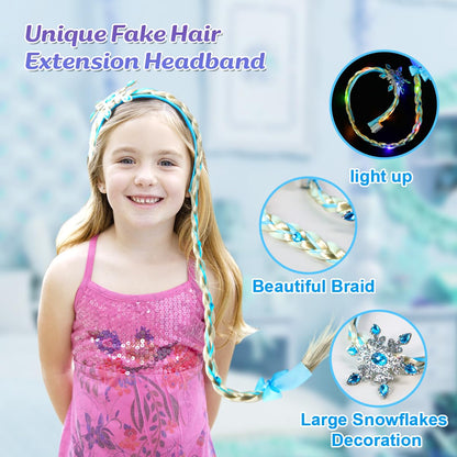 Light Up Princess Dress Costume with Crown Wand Jewelry for Girls - Babies Mall